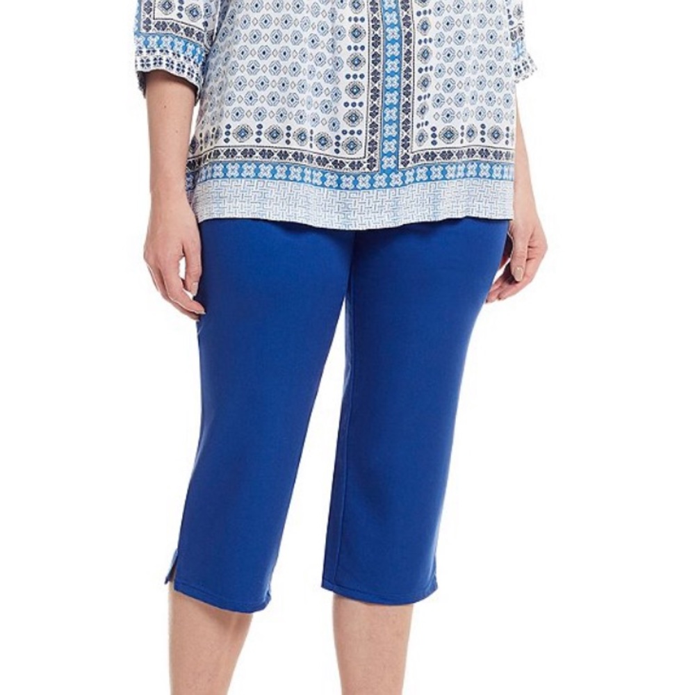 Allison Daley Blue Stretchy Capris